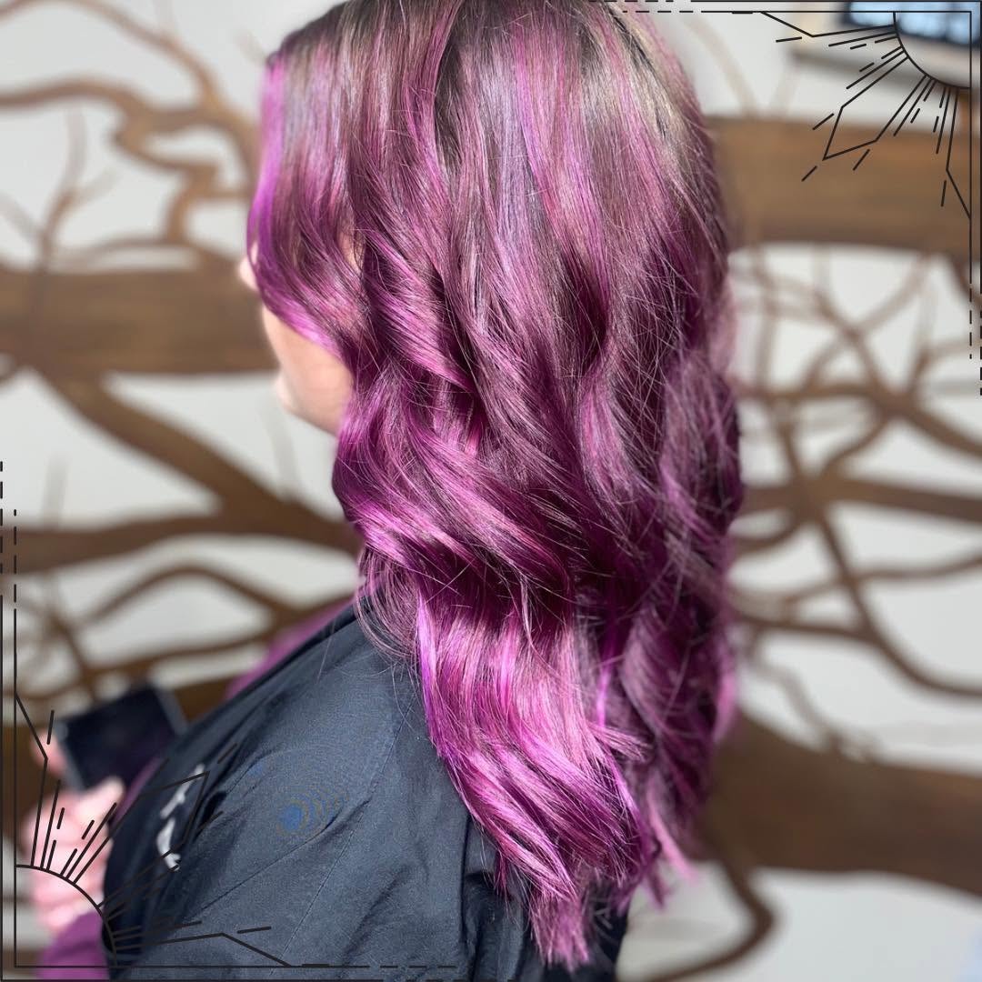 Colorful fantasy hair style